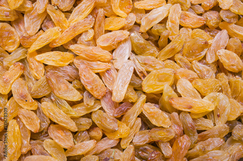 Large Golden Raisins background, texture