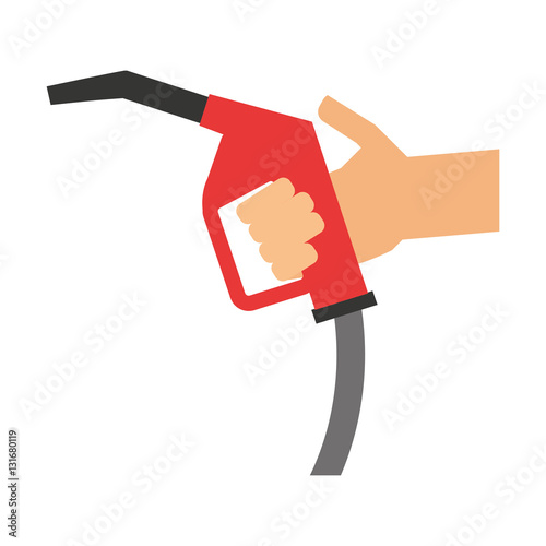 gun fuel service station vector illustration design