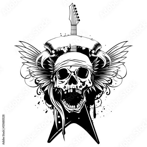 wings guitar skull_var 2