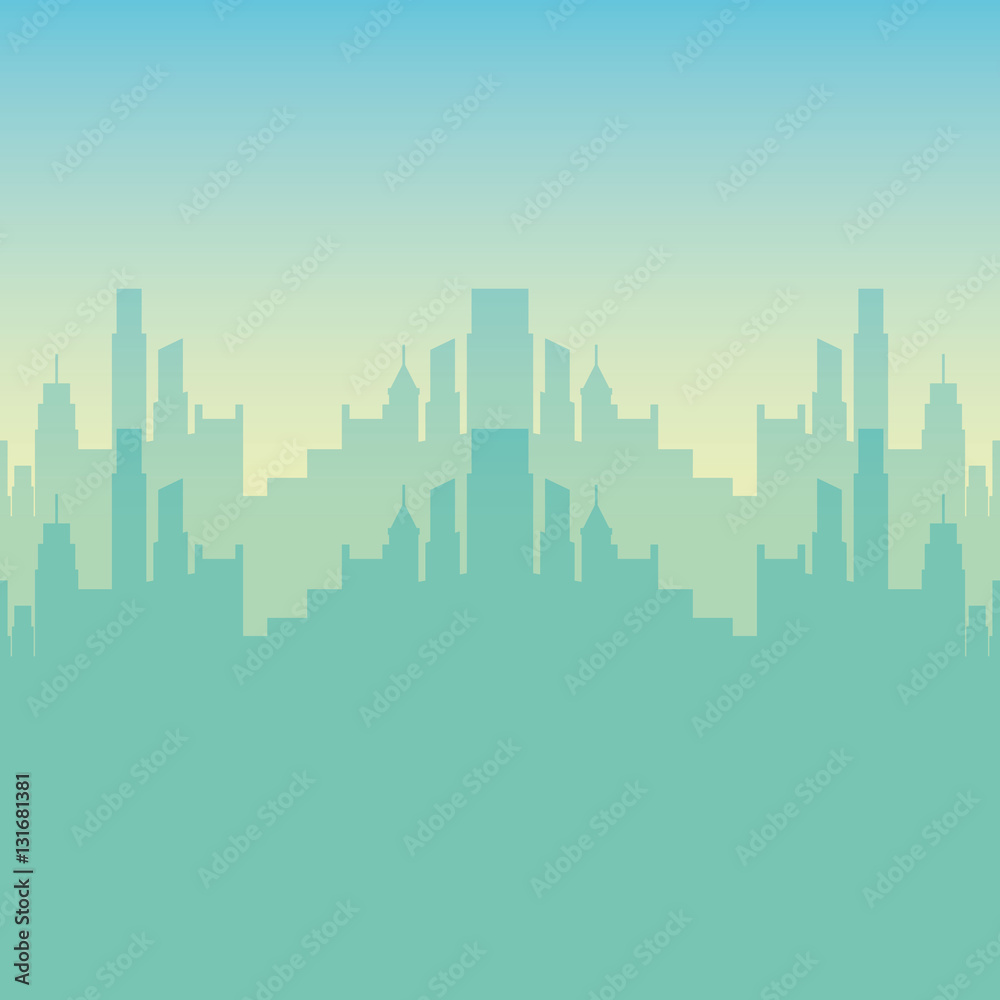 Fototapeta premium cityscape buildings isolated icon vector illustration design