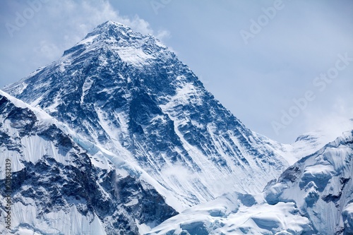 Summit of Mt. Everest, Himalayas, Solu Khumbu, Nepal photo