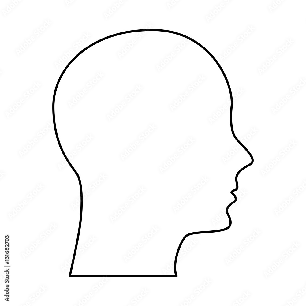 head human profile icon vector illustration design head human profile icon vector illustration design