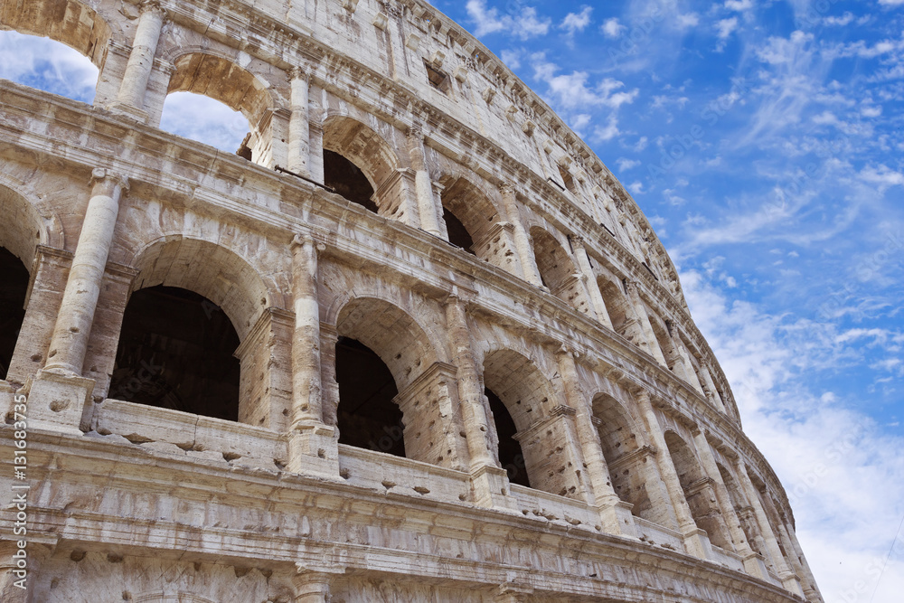 Italian Coliseum closeup