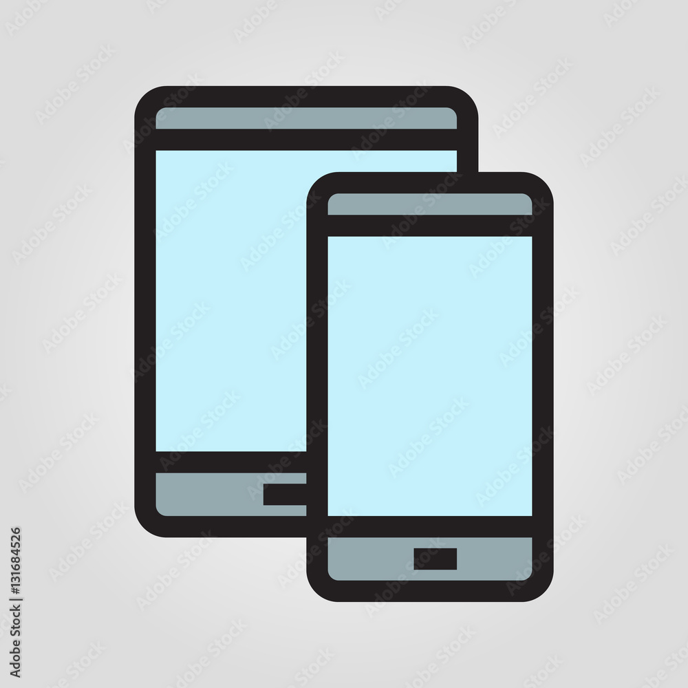 Smartphone shop icon in trendy flat style isolated on grey background. Internet and ecommerce symbol for your design, logo, UI. Vector illustration, EPS10. Smartphone shop icon in trendy flat style isolated on grey background. Internet and ecommerce symbol for your design, logo, UI. Vector illustration, EPS10.