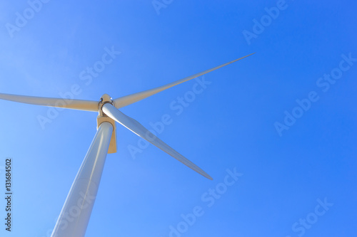 wind turbine on blue sky © ballykdy