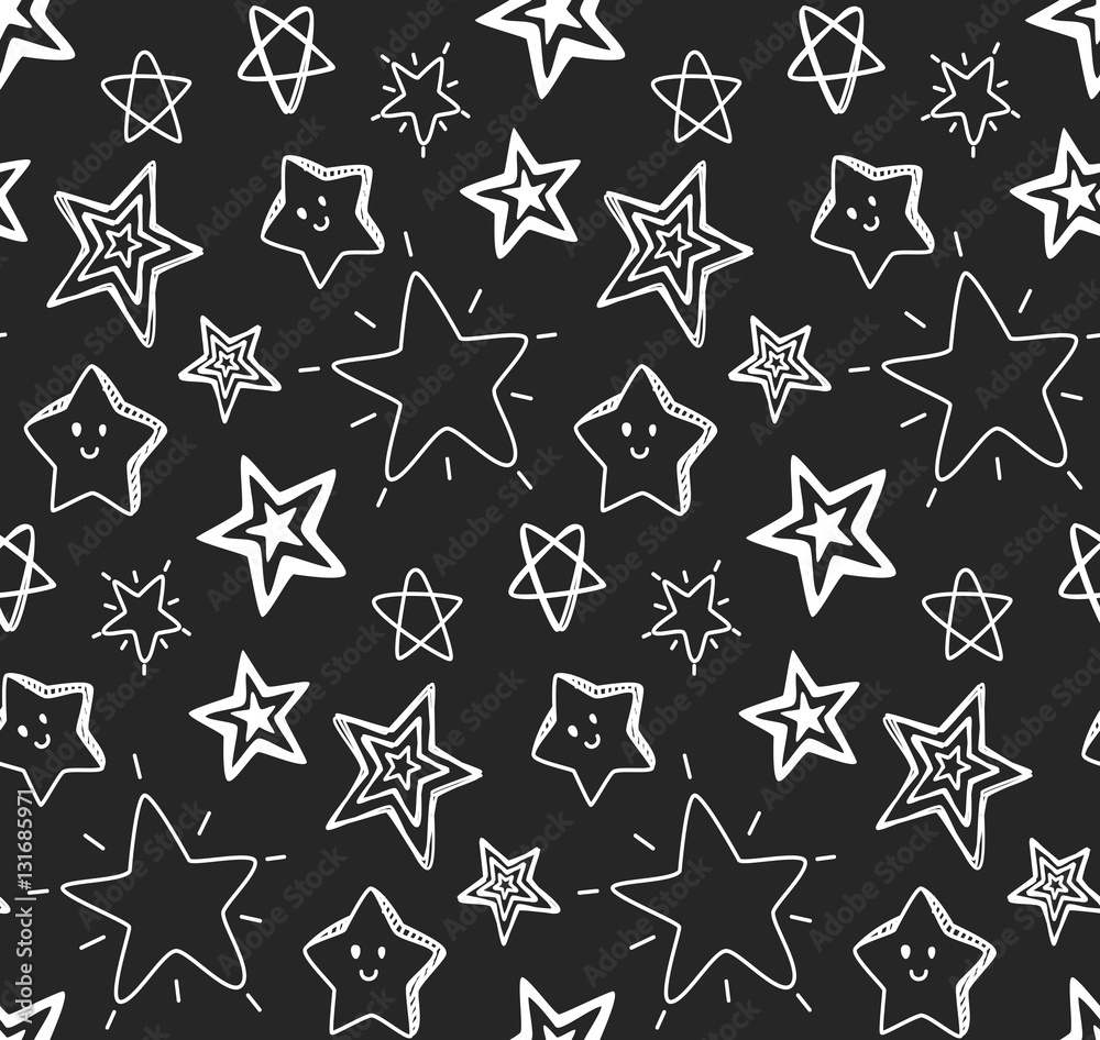 sketchy star seamless background sketchy star seamless background