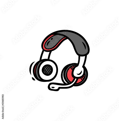Headset for gaming doodle