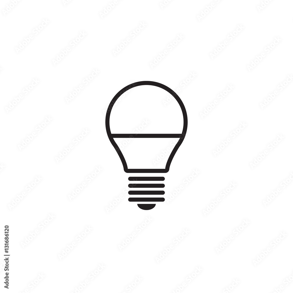 light bulb icon isolated on white background light bulb icon isolated on white background