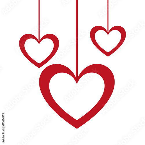 heart love decoration icon vector illustration design