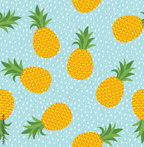 Pineapple summer background