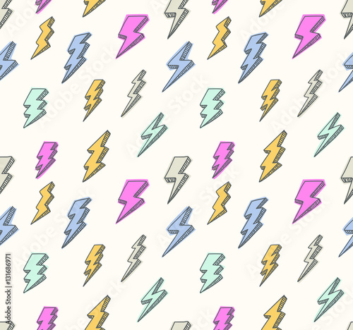 Thunder seamless background