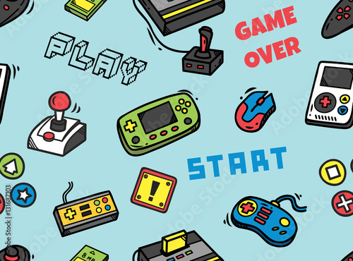 Video game seamless background