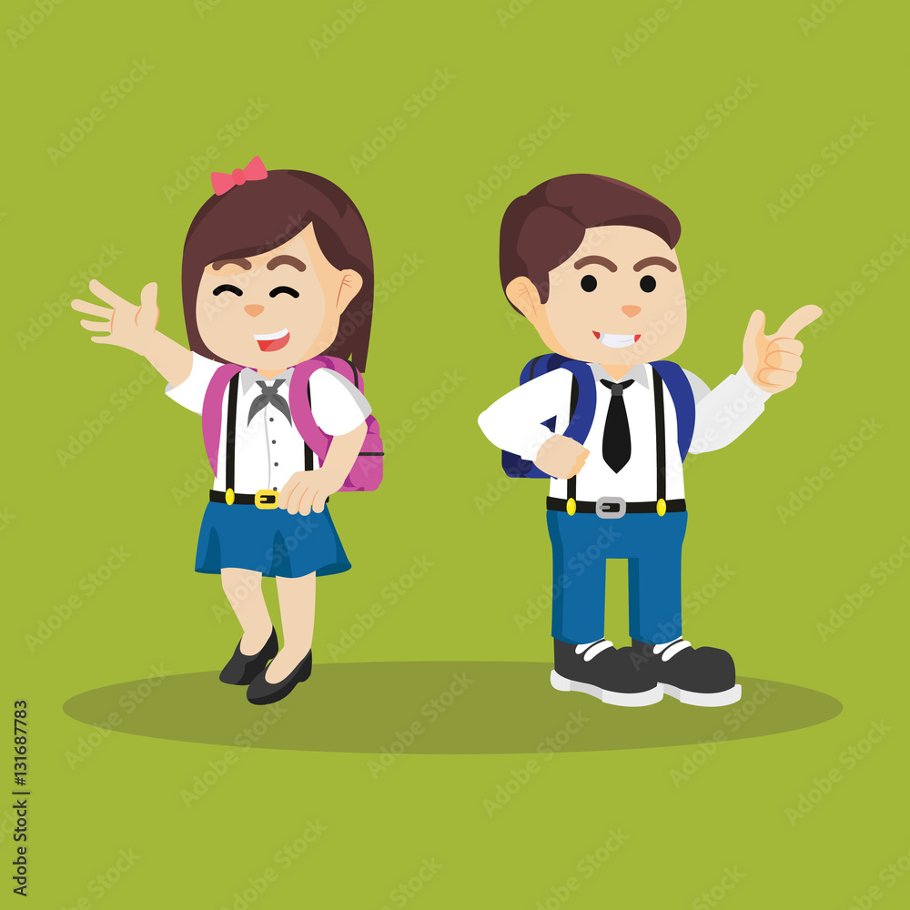 students boy and girl
