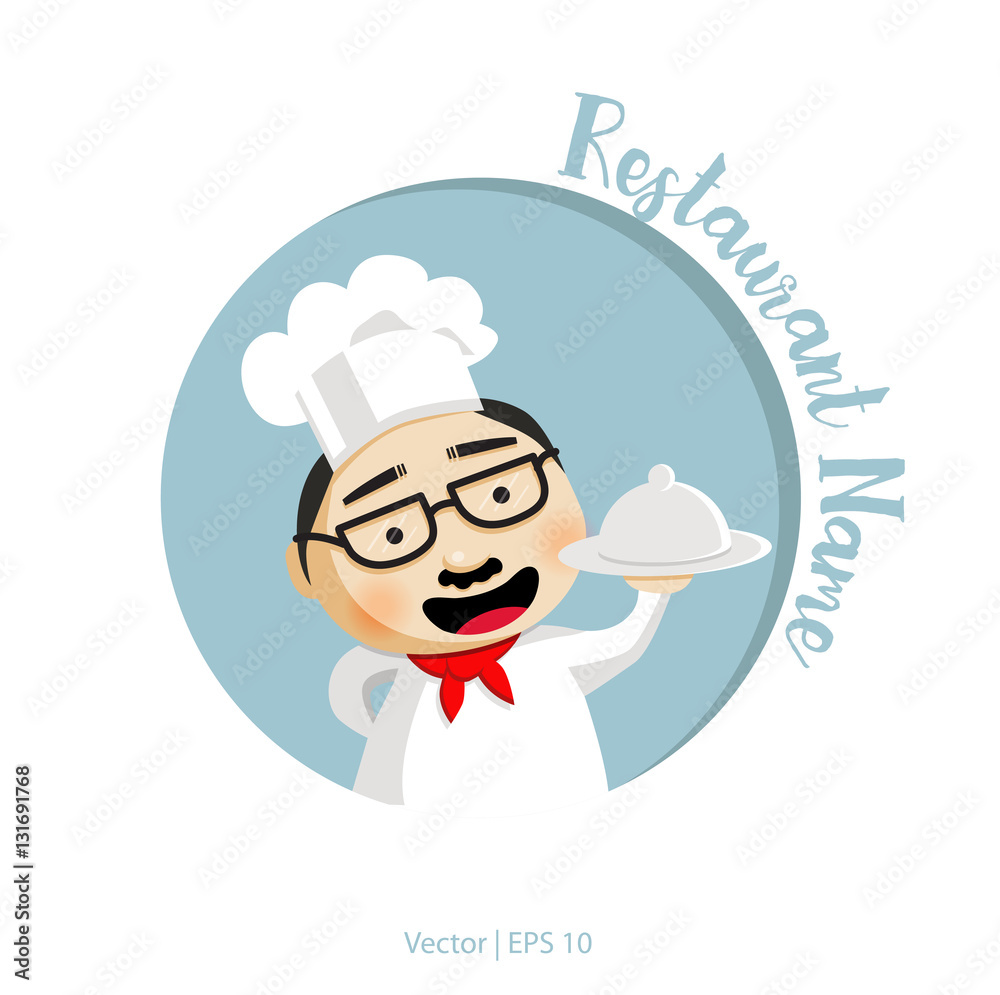 Chef logotype template Stock-Vektorgrafik | Adobe Stock