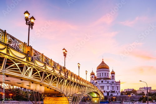 Christ the Saviour Cathedral in the evening hour