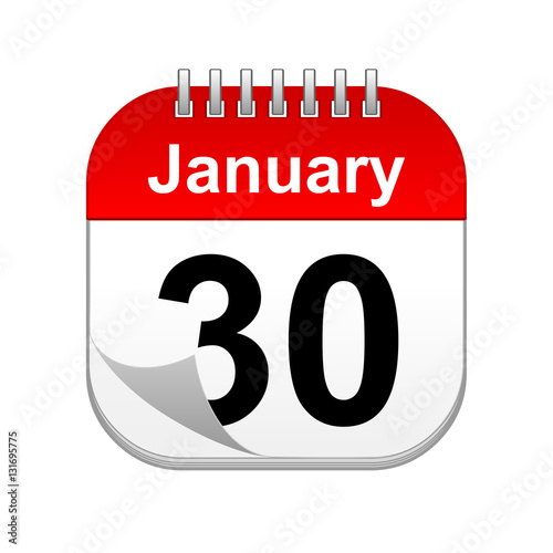 Wallpaper Mural January 30 calendar icon Torontodigital.ca