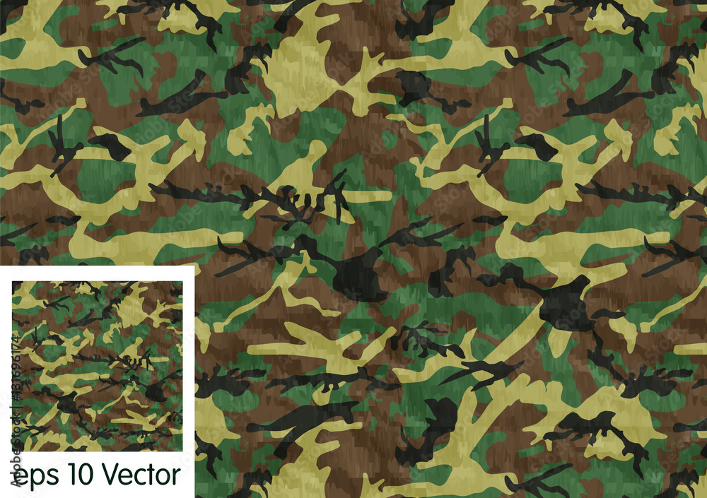 Naklejka premium Camouflage pattern vector
