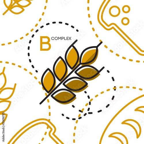 Healty food background representing