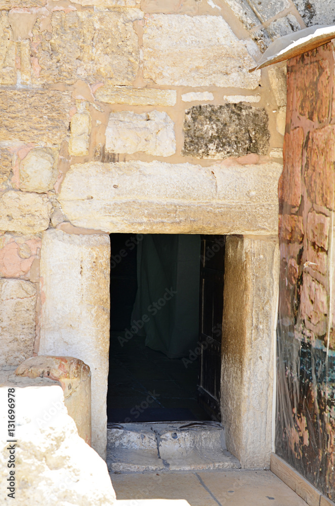 Small entrance to temple in Bethlehem