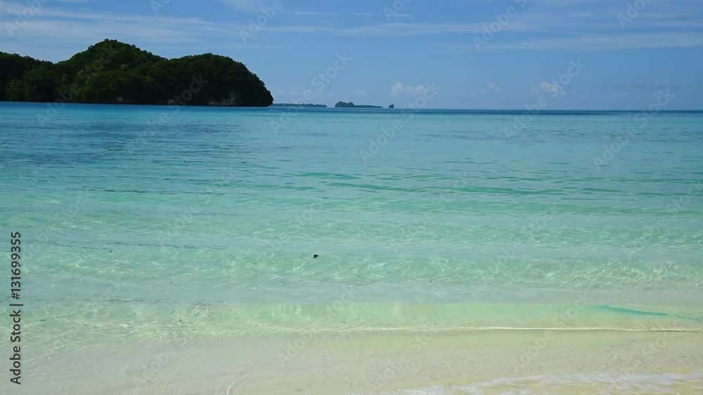 ロック・アイランドのサンゴ礁の海