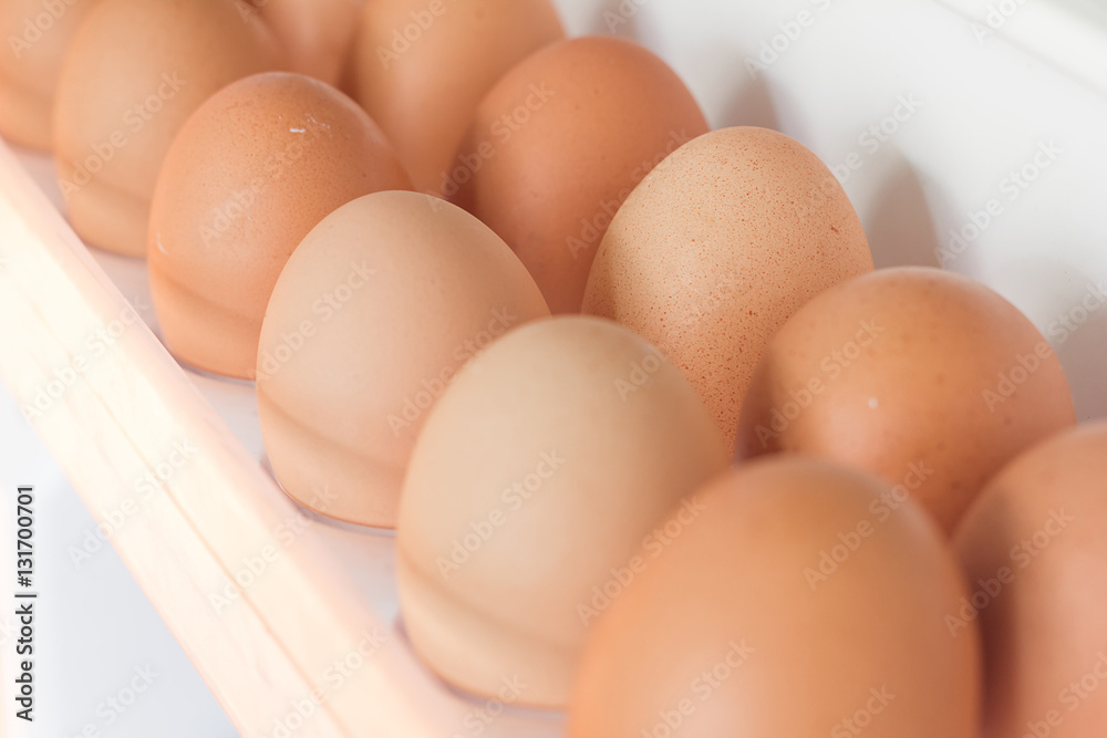 Eggs fresh on a shelf in the refrigerator keep eating. Eggs fresh on a shelf in the refrigerator keep eating.