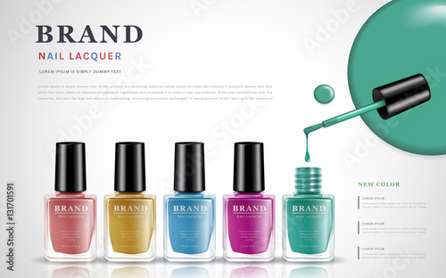 new color nail lacquer ad