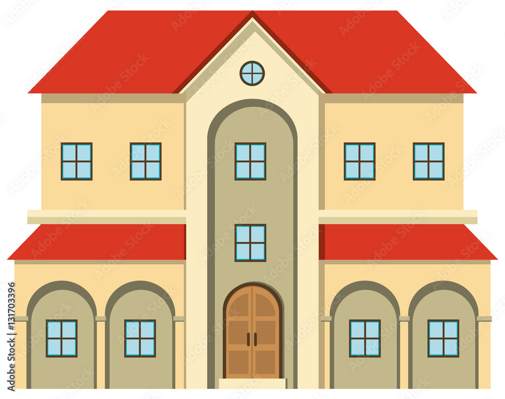 Big house with many windows Big house with many windows
