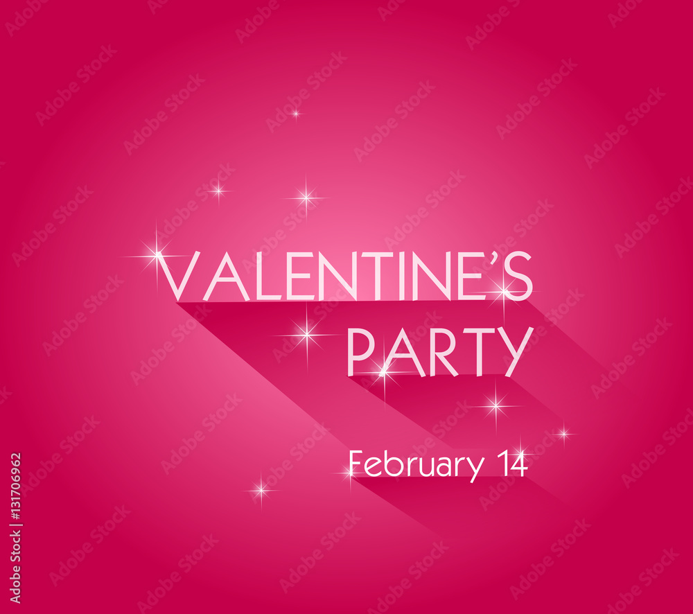 Valentine's party poster