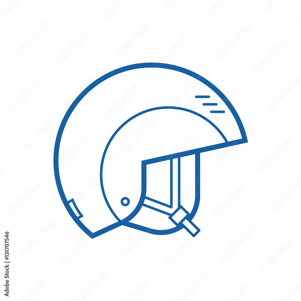 Snowboard or ski helmet vector icon. Skiing and snowboarding helm thin line  pictogram. Snowboarder protective hat in outline design. Stock Vector |  Adobe Stock