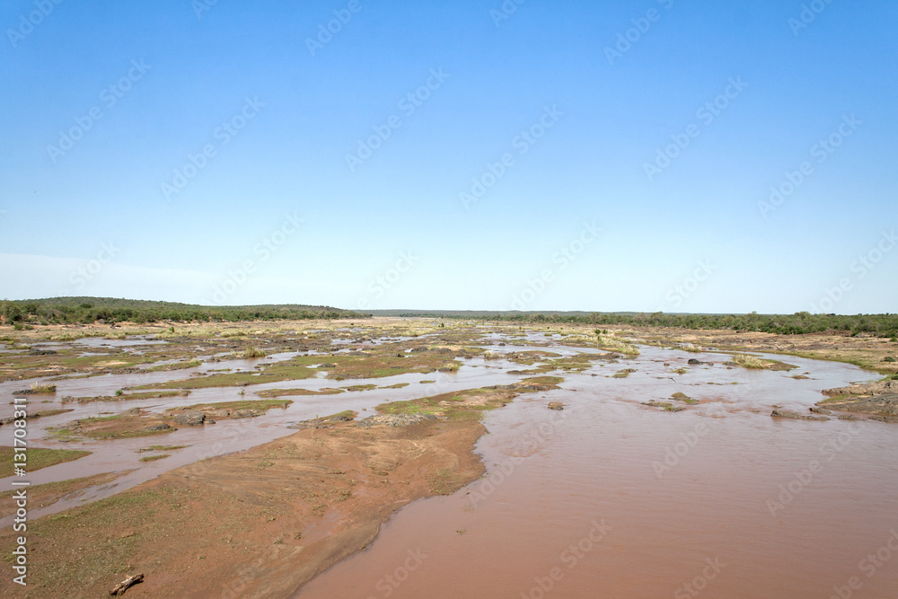 The Olifatnts River in the Kruger National Park, South Africa The Olifatnts River in the Kruger National Park, South Africa