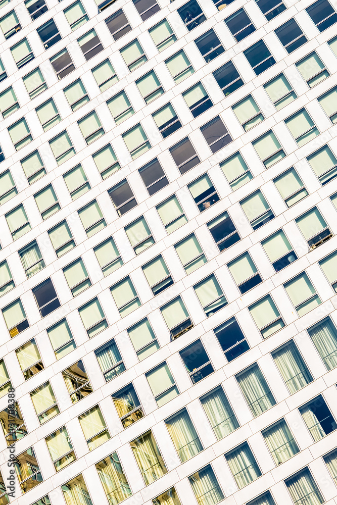 View of skyscraper windows View of skyscraper windows