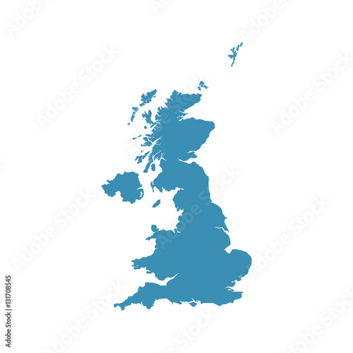 Canvas Print United Kingdom map