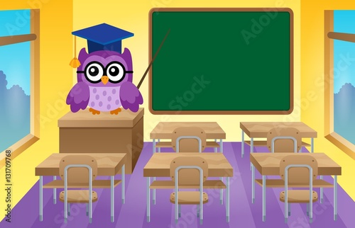 Stylized school owl theme image 9