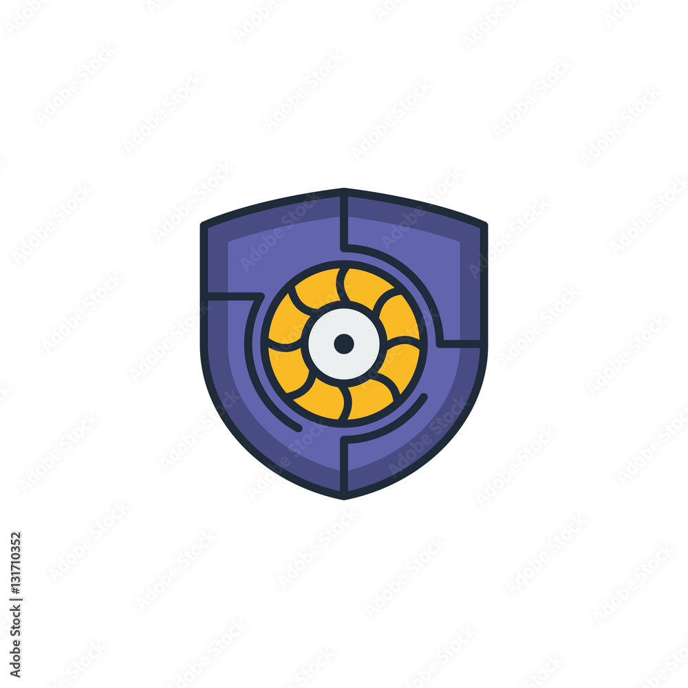 Digital Shield Security Logo Vector Design Digital Shield Security Logo Vector Design