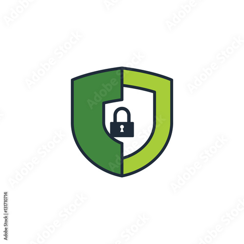 Internet Shield Security Logo Vector Design