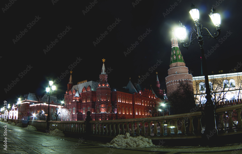 The historic city center of Moscow