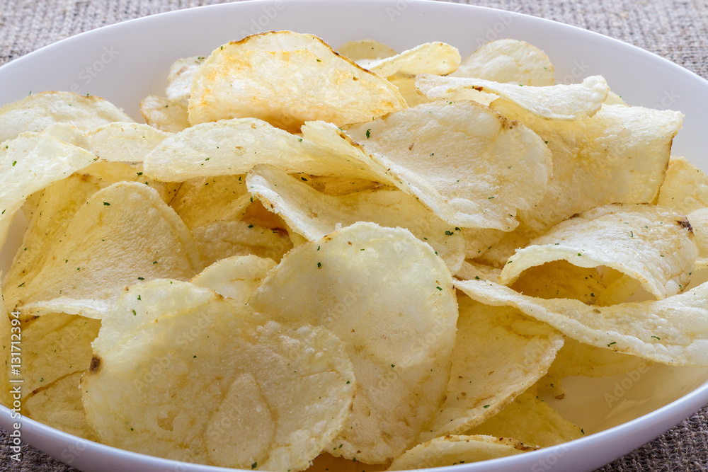 Crunchy delicious potato chips Crunchy delicious potato chips