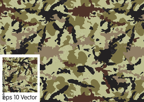 Camouflage pattern, vector

