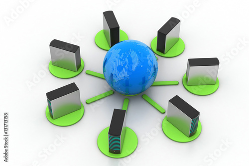 Global networking concept