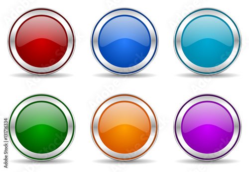 Set of colorful web empty vector icons. Free Download Set of colorful web empty vector icons. - GFXLoad