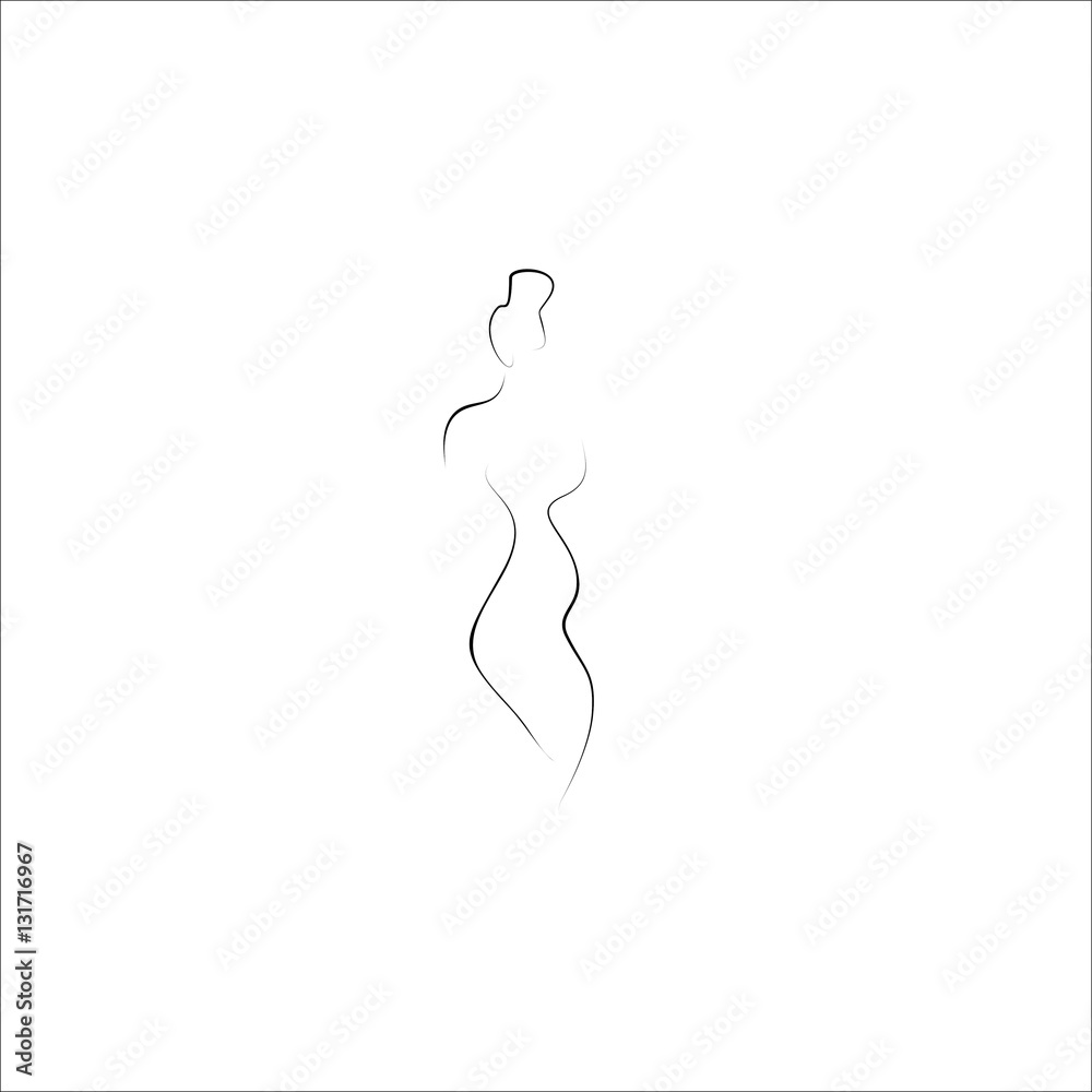 female shape icon vector female shape icon vector