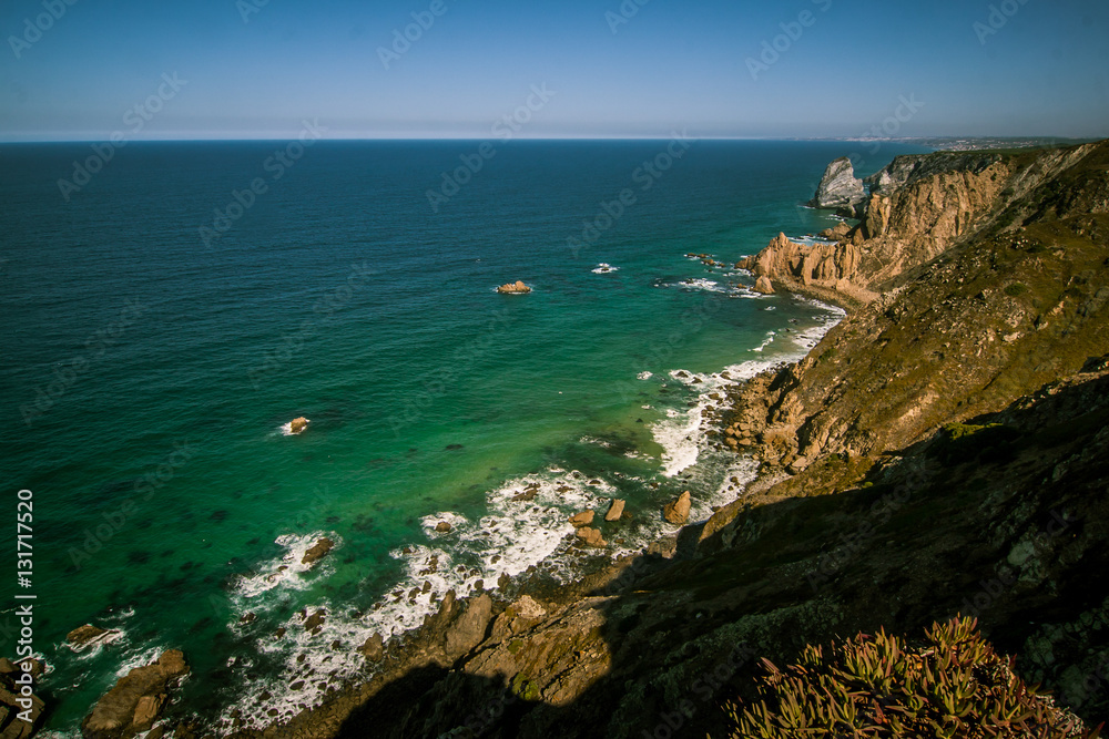 A beautiful landscape on Cabo da Roca in Portugal