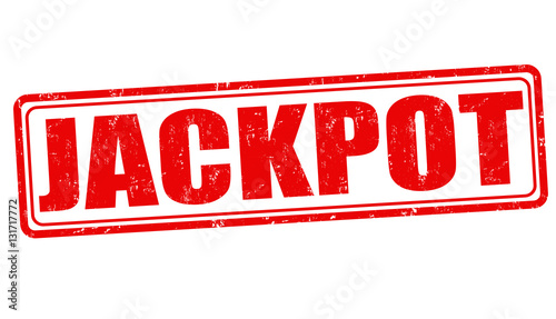 Jackpot sign or stamp