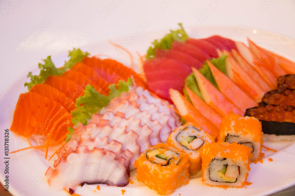 set of nice presentation sushi dish set of nice presentation sushi dish