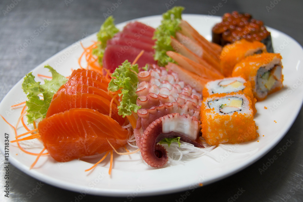 set of nice presentation sushi dish set of nice presentation sushi dish