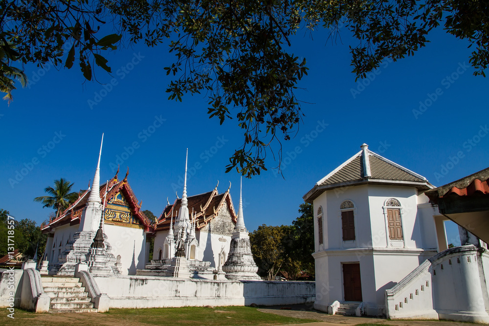 Uthai Thani, Thailand - December, 17, 2016 : Wat Uposatharam Tem