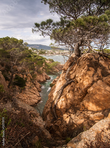 A beautiful coastal landscape of Mediterranean sea in Spain