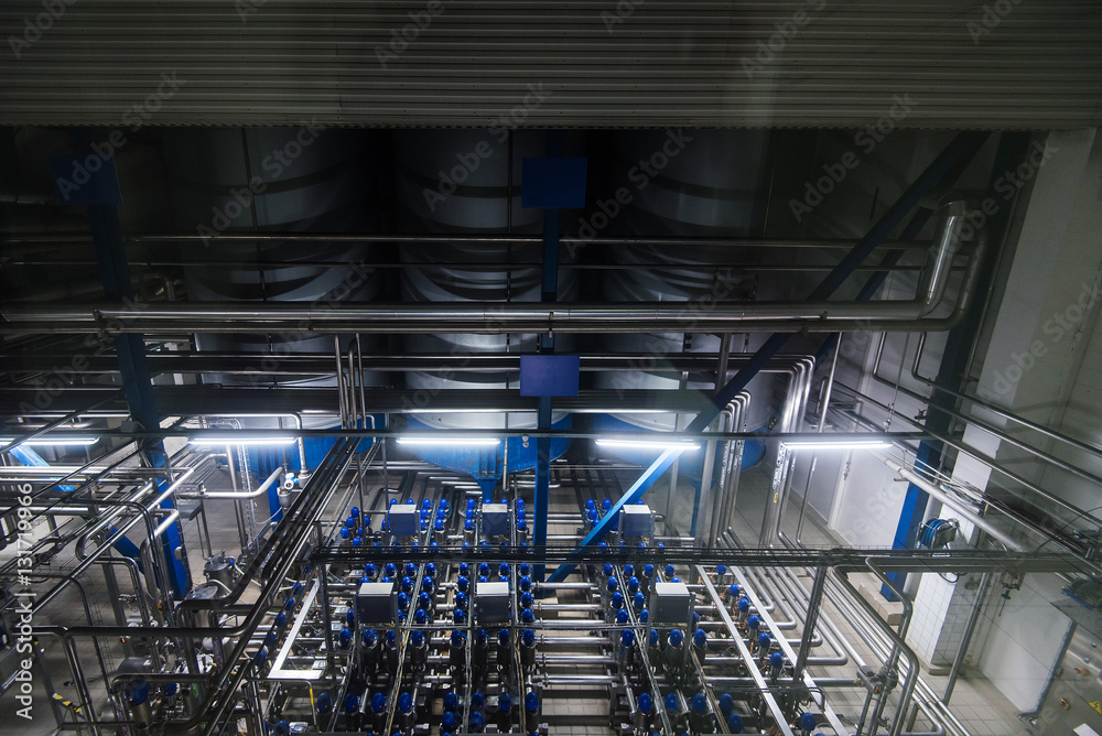 Fototapeta premium Big filtering system at brewery