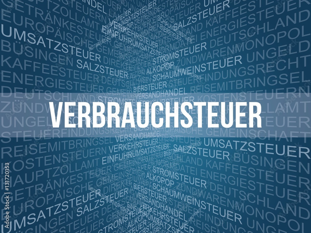 Verbrauchsteuer StockIllustration Adobe Stock