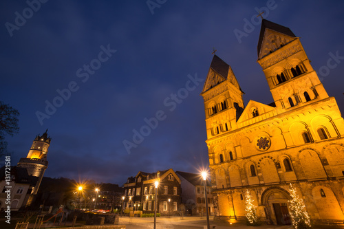 liebfrauen church andernach germany in the evening photo